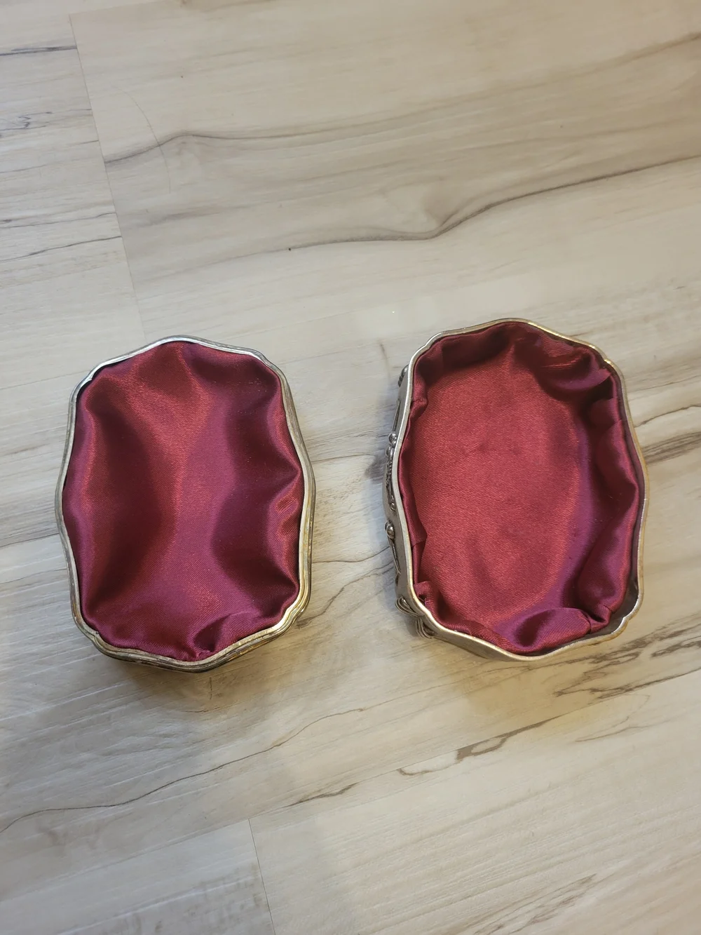 Ornate Decorative Silver-Tone Trinket Box